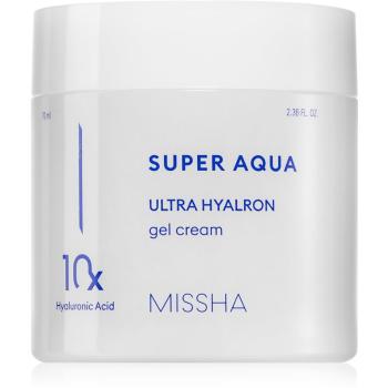 Missha Super Aqua 10 Hyaluronic Acid lekki, żelowy krem nawilżający dla skóry wrażliwej i alergicznej 70 ml