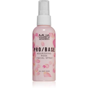 MUA Makeup Academy PRO/BASE mgiełka do twarzy utrwalająca makijaż z wodą różaną 70 ml