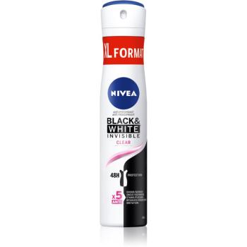 Nivea Black & White Invisible Clear antyprespirant w sprayu dla kobiet 200 ml