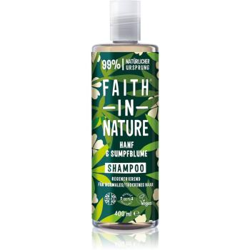 Faith In Nature Hemp & Meadowfoam szampon odbudowujący włosy do włosów normalnych i suchych 400 ml