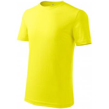 Lekka koszulka dziecięca, cytrynowo żółty, 134cm / 8lat