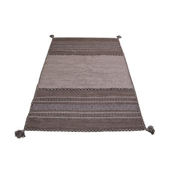 Szaro-beżowy bawełniany dywan Webtappeti Antique Kilim, 60x90 cm