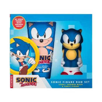 Sonic The Hedgehog Sonic Figure Duo Set zestaw Żel pod prysznic 150 ml + figurka Sonic dla dzieci Uszkodzone pudełko