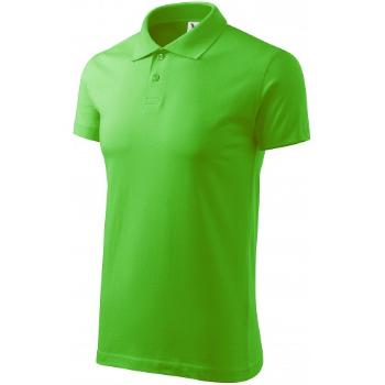Prosta koszulka polo męska, zielone jabłko, XL