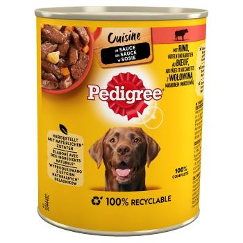 PEDIGREE Cuisine Adult puszka 12x800g mokra karma pełnoporcjowa dla dorosłych psów z wołowiną makaronem i marchewką w sosie