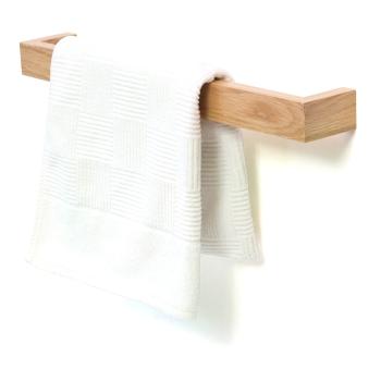 Uchwyt ścienny na ręczniki z drewna dębowego Wireworks Mezza, 60 cm