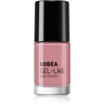 NOBEA Day-to-Day Gel-like Nail Polish lakier do paznokci z żelowym efektem odcień Timid pink #N04 6 ml