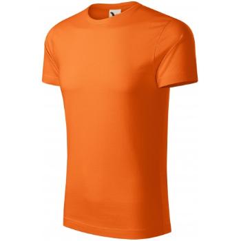 Męska koszulka z bawełny organicznej, pomarańczowy, XL