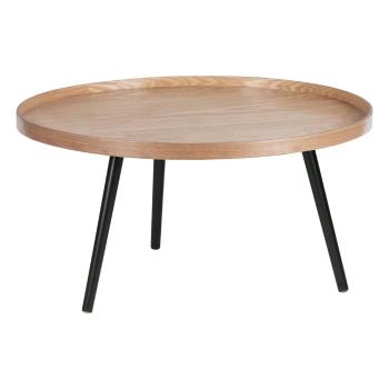 Beżowo-czarny stolik WOOOD Mesa, ø 78 cm