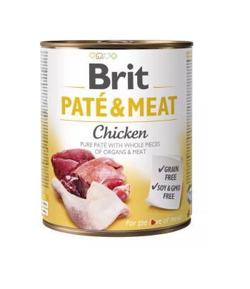 BRIT Pate&amp;Meat chicken 6 x 800 g pasztet z kurczakiem