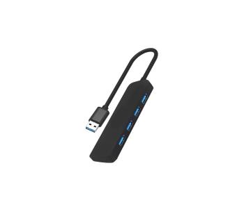 Rozdzielacz USB 4xUSB-A 3.0 czarny