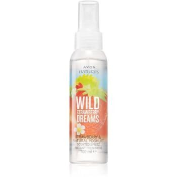 Avon Naturals Wild Strawberry Dreams spray do ciała o zapachu truskawek 100 ml