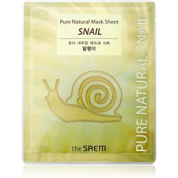 The Saem Pure Natural Snail maseczka płócienna o działaniu rewitalizującym 20 ml