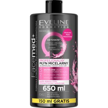 Eveline Cosmetics FaceMed+ oczyszczający płyn micelarny z efektem detoksykującym 650 ml