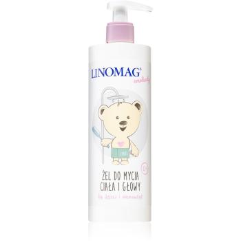 Linomag Emolienty Shampoo & Shower Gel żel i szampon pod prysznic 2 w 1 dla dzieci od urodzenia 400 ml