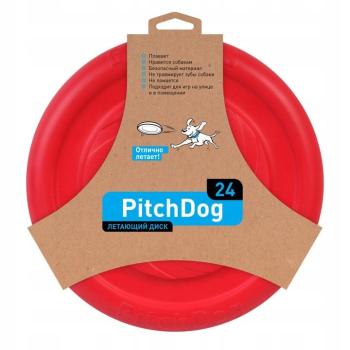PULLER Pitch Dog Game flying disk 24` pink frisbee dla psa różowy 24 cm