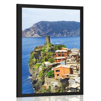 Plakat wybrzeże Włoch - 20x30 black