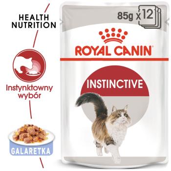 ROYAL CANIN 12x85 g Instinctive w galaretce karma mokra w galaretce dla kotów dorosłych, wybrednych