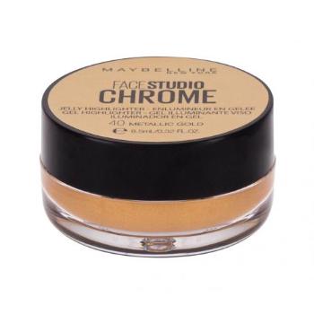 Maybelline FaceStudio Chrome 9,5 ml rozświetlacz dla kobiet 40 Metallic Gold