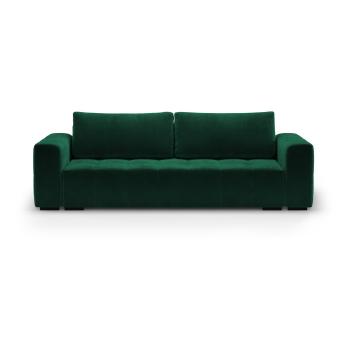 Zielona aksamitna rozkładana sofa Milo Casa Luca