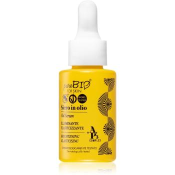 puroBIO Cosmetics Brightening Oil Serum serum rozświetlające przeciw pierwszym oznakom starzenia skóry 15 ml