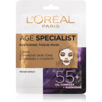 L’Oréal Paris Age Specialist 55+ platynowa maska napinająca i rozjaśniająca skórę