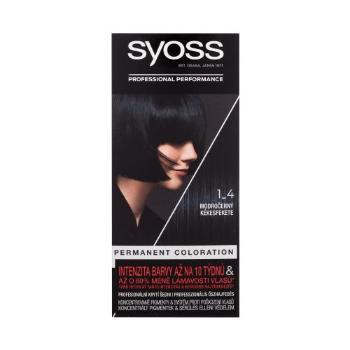 Syoss Permanent Coloration 50 ml farba do włosów dla kobiet 1-4 Blue Black