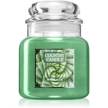 Country Candle Spiral Aloe świeczka zapachowa 453 g