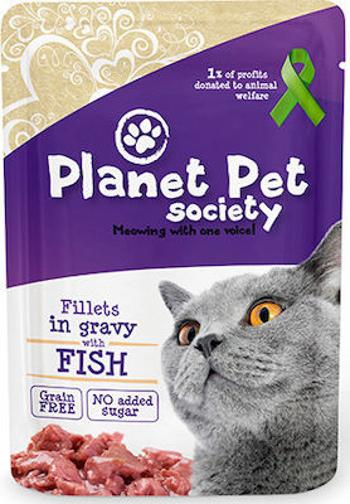 Planet Pet Society Filety w Sosie Saszetka o Smaku Ryby W Sosie 85g - 1ks