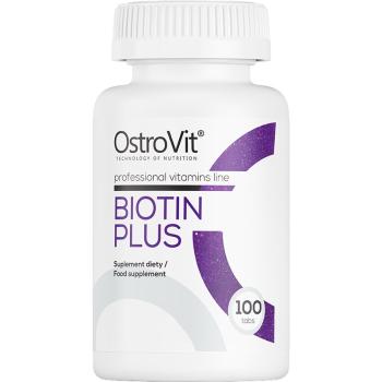 OstroVit Biotyna Plus suplement diety na włosy, skórę i paznokcie 100 tabletek