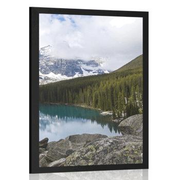 Plakat  górski krajobraz - 40x60 black