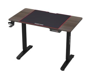 Stół do gier CONTROL z podświetleniem LED RGB 110 x 60 cm brązowy/czarny