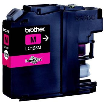 Brother originální ink LC-123M, magenta, 600str., Brother MFC-J4510 DW