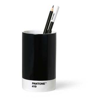 Czarny ceramiczny kubek na ołówki Pantone