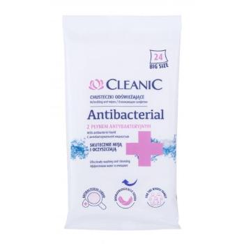 Cleanic Antibacterial Refreshing Wet Wipes 24 szt antybakteryjne kosmetyki unisex