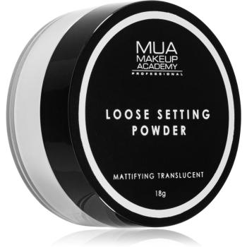 MUA Makeup Academy Matte transparentny puder sypki matujące 16 g