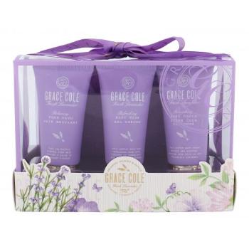 Grace Cole Fresh Lavender zestaw Piana do kąpieli 50 ml + Żel pod prysznic 50 ml + Krem do ciała 50 ml + Kosmetyczka dla kobiet