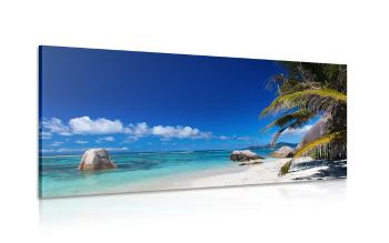Obraz plaża Anse Source - 100x50