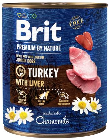 BRIT Premium by Nature 24 x 800 g indyk i wątroba mokra karma dla szczeniąt
