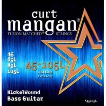 Curt Mangan 45-105 Nickel Bass Extra Long 45105l Struny Do Gitary Basowej