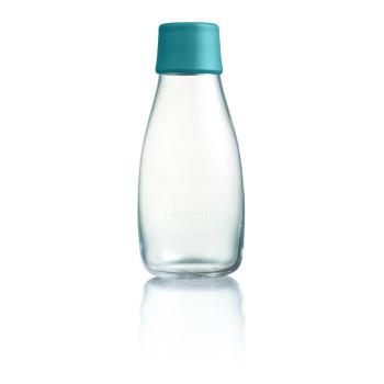 Turkusowa szklana butelka ReTap, 300 ml
