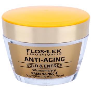 FlosLek Laboratorium Anti-Aging Gold & Energy wzmacniający krem na noc 50 ml