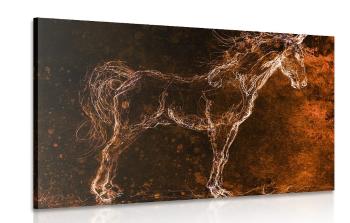 Obraz koń abstrakcyjny - 120x80