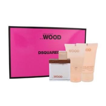 Dsquared2 She Wood zestaw Edp 30ml + 30ml Balsam + 30ml Żel pod prysznic dla kobiet