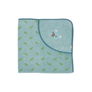 Sterntaler Ręcznik kąpielowy z kapturem Koala Kalla niebieski melanż 100 x 100 cm