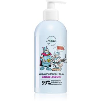 4Organic Kajko & Kokosz Wild Berries szampon i żel do mycia 2w1 dla dzieci 350 ml