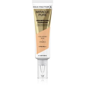 Max Factor Miracle Pure Skin podkład o przedłużonej trwałości SPF 30 odcień 32 Light Beige 30 ml