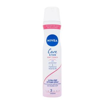 Nivea Care & Hold Soft Touch Ultra Fine Styling Spray 250 ml lakier do włosów dla kobiet