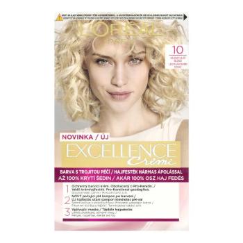 L'Oréal Paris Excellence Creme Triple Protection 48 ml farba do włosów dla kobiet 10 Lightest Ultimate Blonde