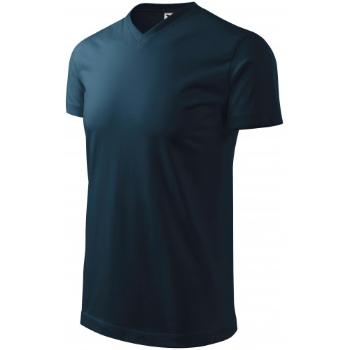T-shirt o dużej gramaturze z krótkim rękawem, ciemny niebieski, XL